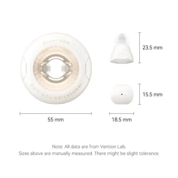 Vention NBRG0 T17 Wireless Bluetooth Earbuds – Beige - Image 2