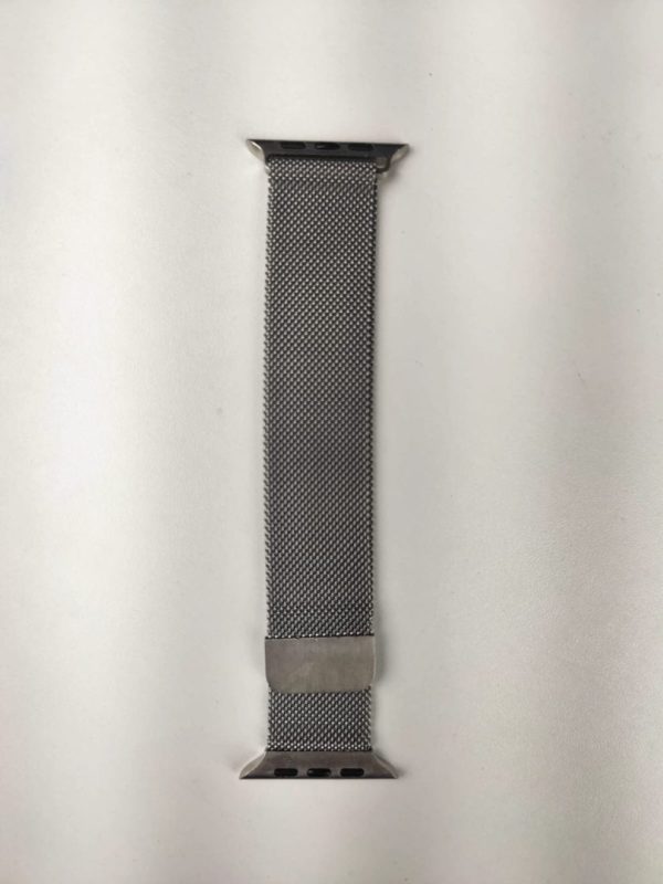 42mm-49mm Metal Magnetic Watch Strap – Silver Color - Image 2