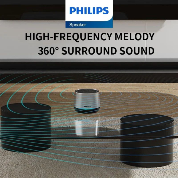 Philips TAS1009 Mini Bluetooth Speaker- Compact & Powerful Sound - Image 2
