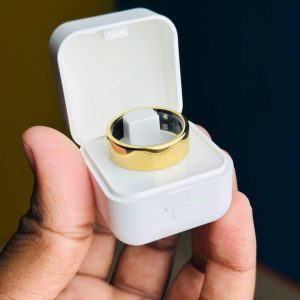 Smart Finger Ring for Fitness Tracking – With Charging Case  (Ring Size -10)