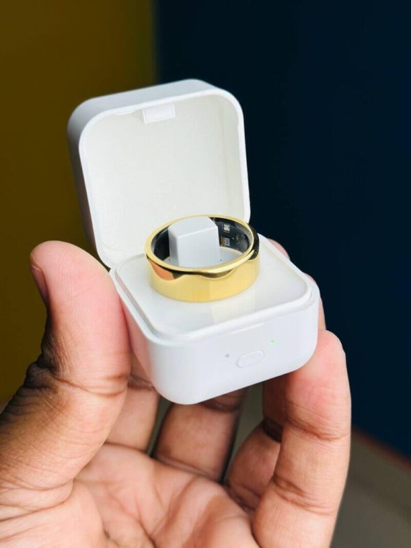 Smart Finger Ring for Fitness Tracking – With Charging Case  (Ring Size -10)